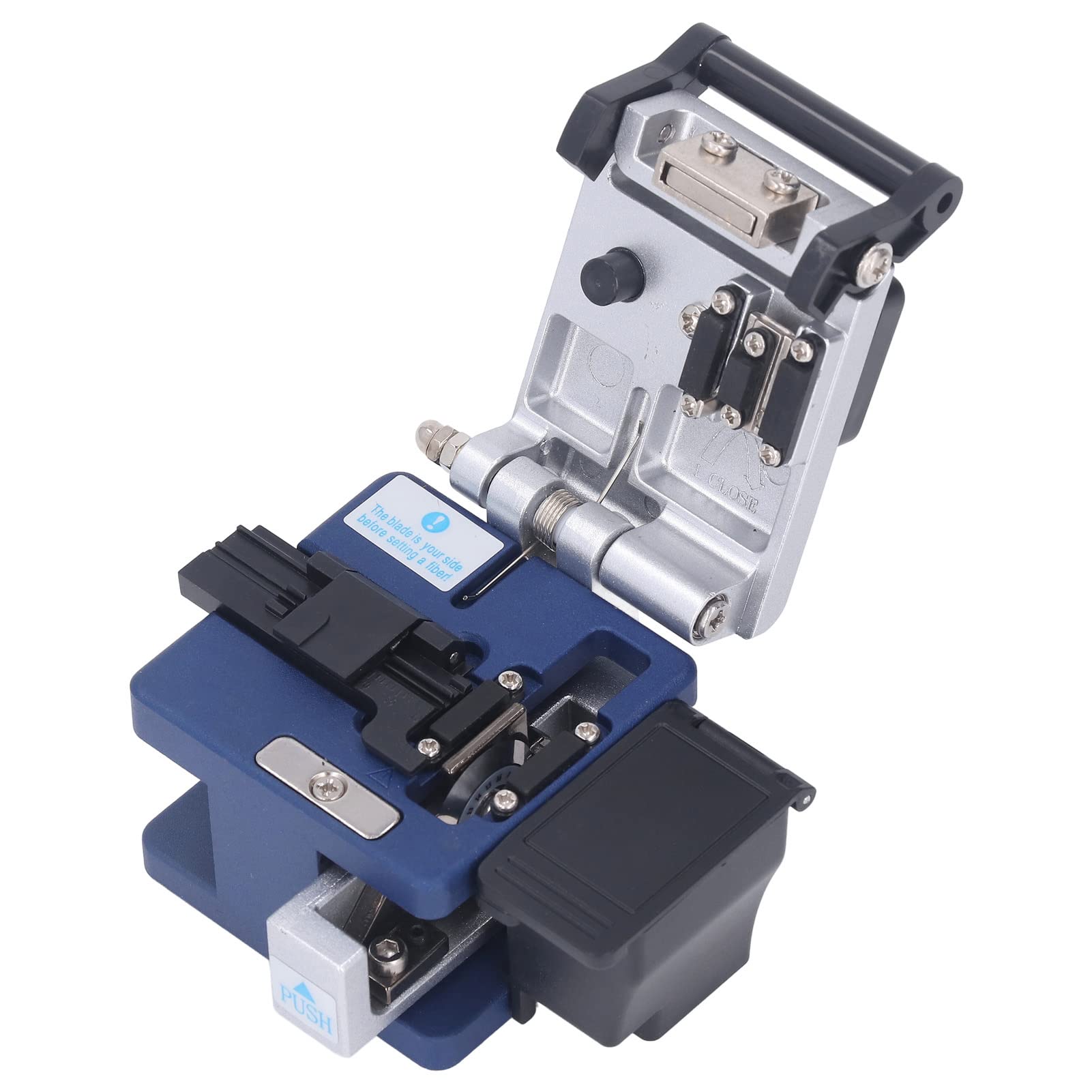 Focket Taglierina Fibra Ottica Ad Alta Precisione, Kit FTTH con Custodia di | Coltello per tagliare cavi in ​​fibra ottica, strumento per giunzione a freddo hot melt, per fibra da 125um, acciaio