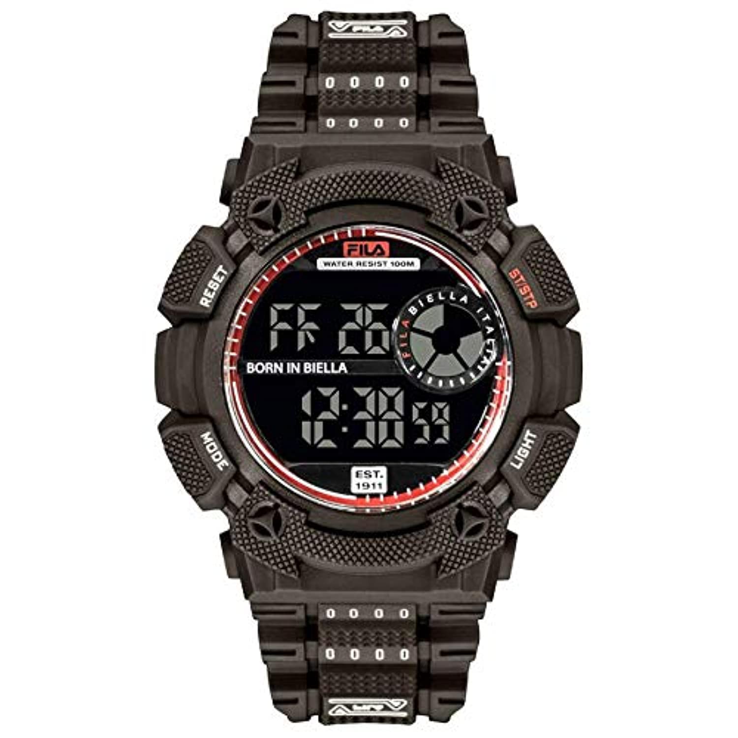 FILA Reloj Digital para Unisex Adulto de Cuarzo con Correa en Silicone