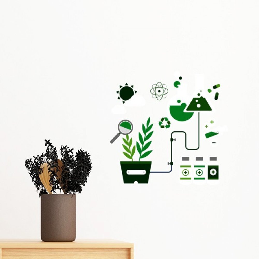Sticker chimie amovible pour relooker un mur abime sans repeindre