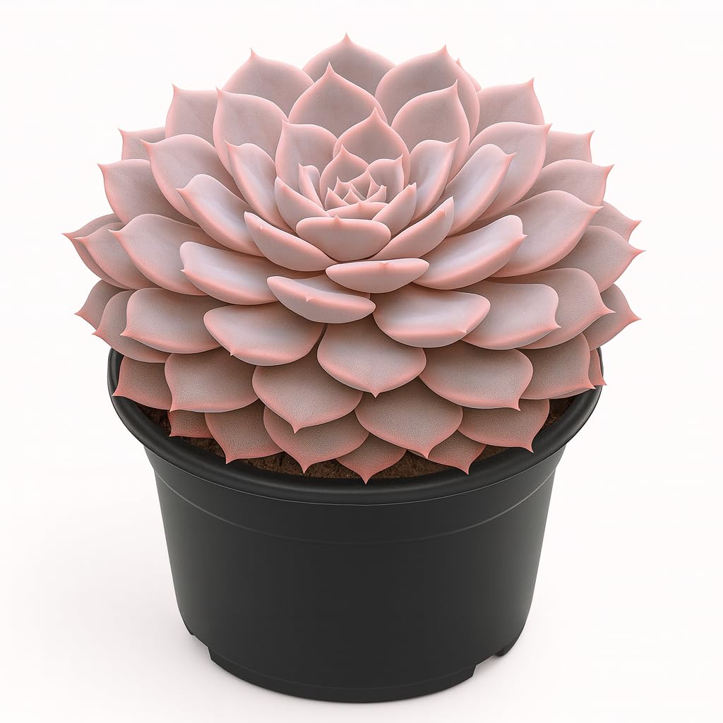 Echeveria Laui Live Succulent with Pot | Rare Powder-Blue Rosette Plant | Low-Maintenance Indoor Decorative Succulent for Desk, Home & Office | Fresh Healthy Live Plant-image-45