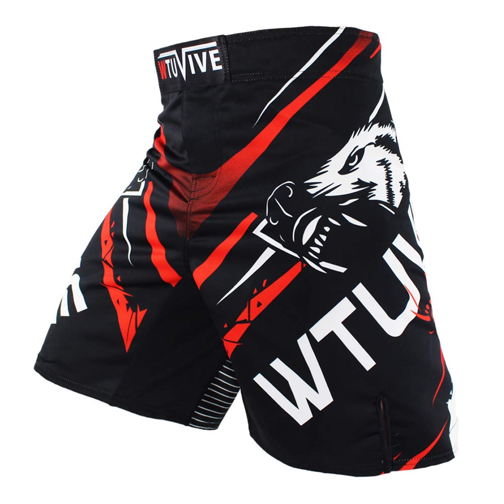 MMA Shorts for Men Print Muay Thai Shorts Fight Training Boxing Trunks