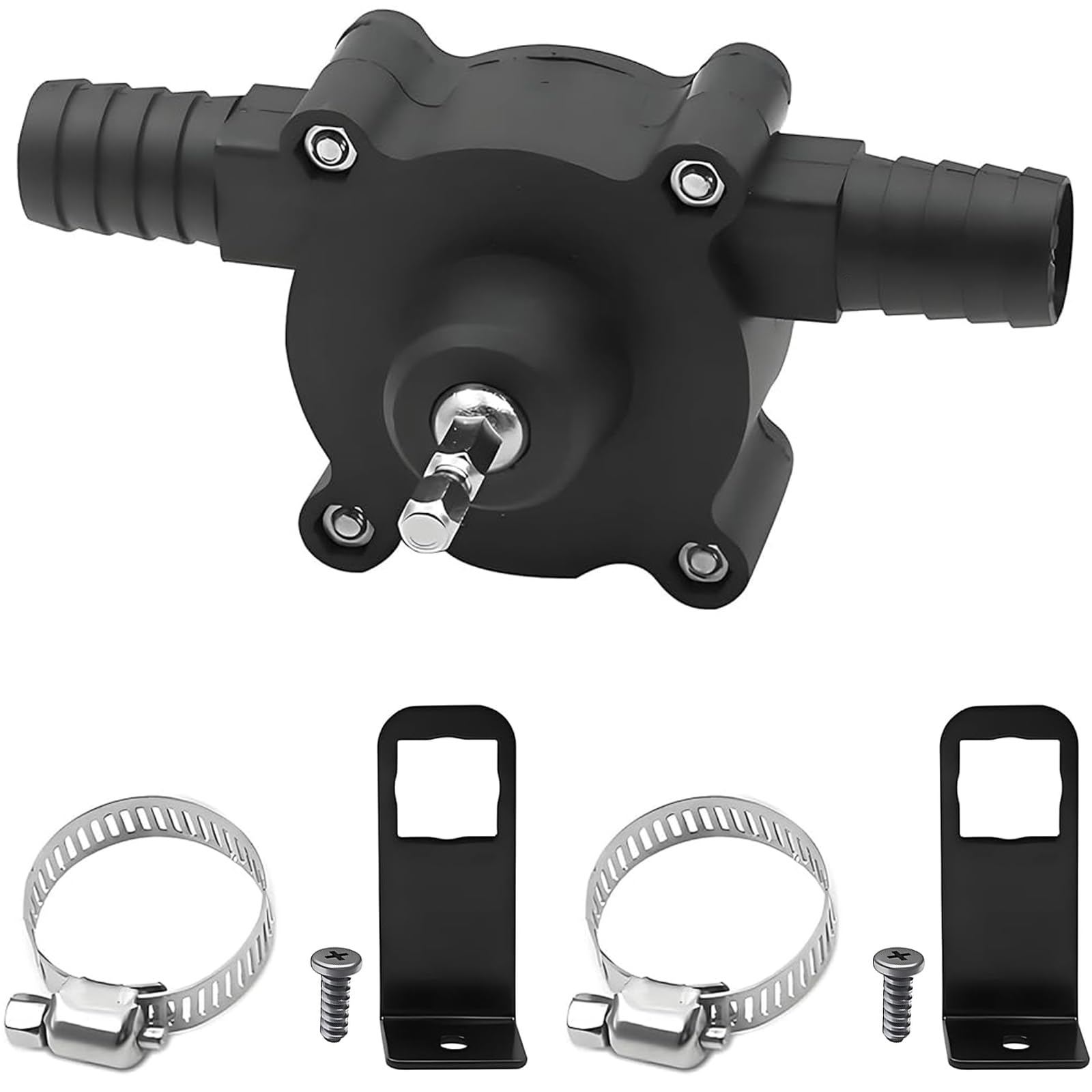 Tarqite Drill Pump for Water, Portable Mini Electric Drill Pump for Home, Self Priming Water Pump, Hand Electric Drill Water Pump for Fuel and Oil Transfer, Small Self Priming Pump for Garden