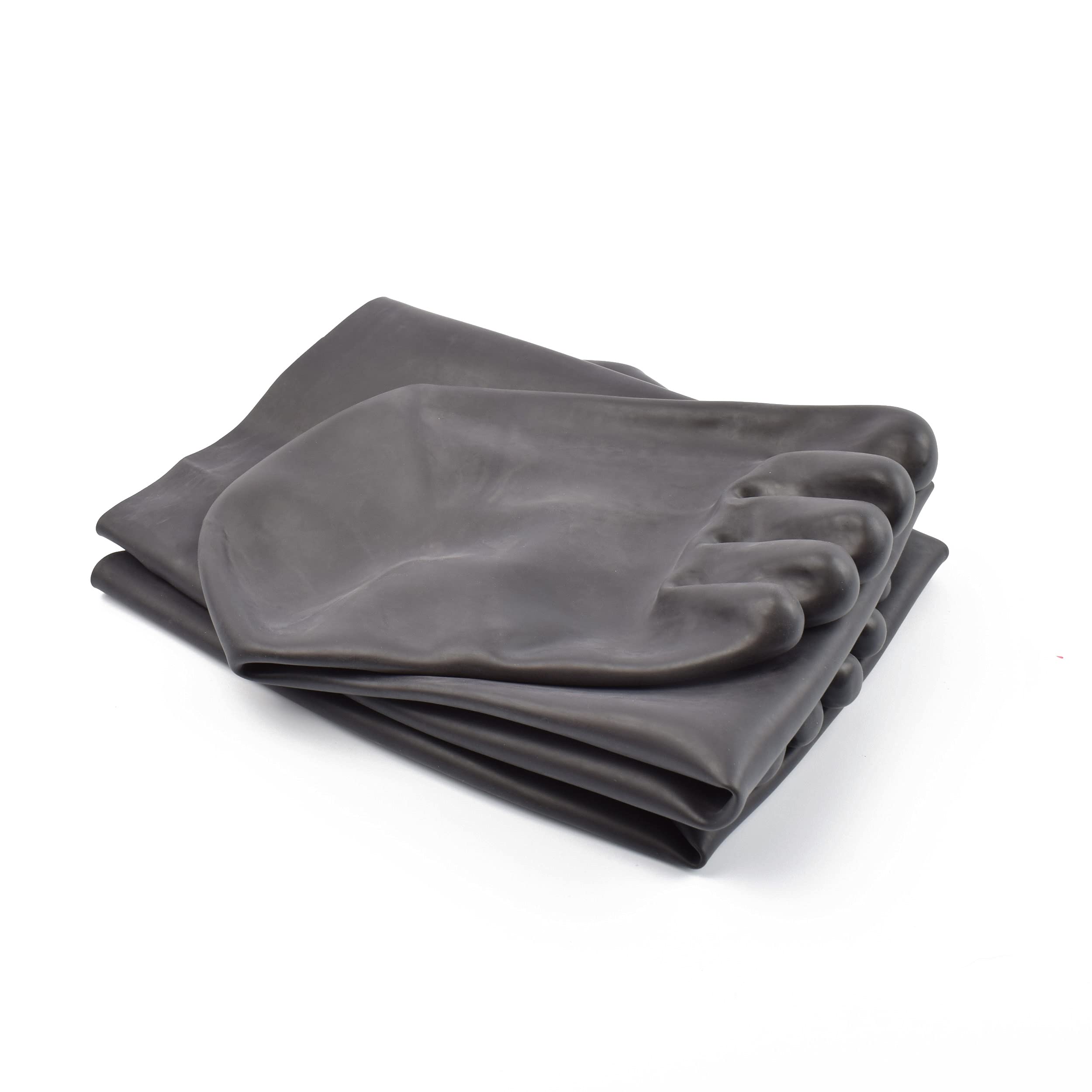 Rubberfashion Latex Zehensocke lang - Latex Zehen Socken wadenlang - Latex Strümpfe für Damen und Herren