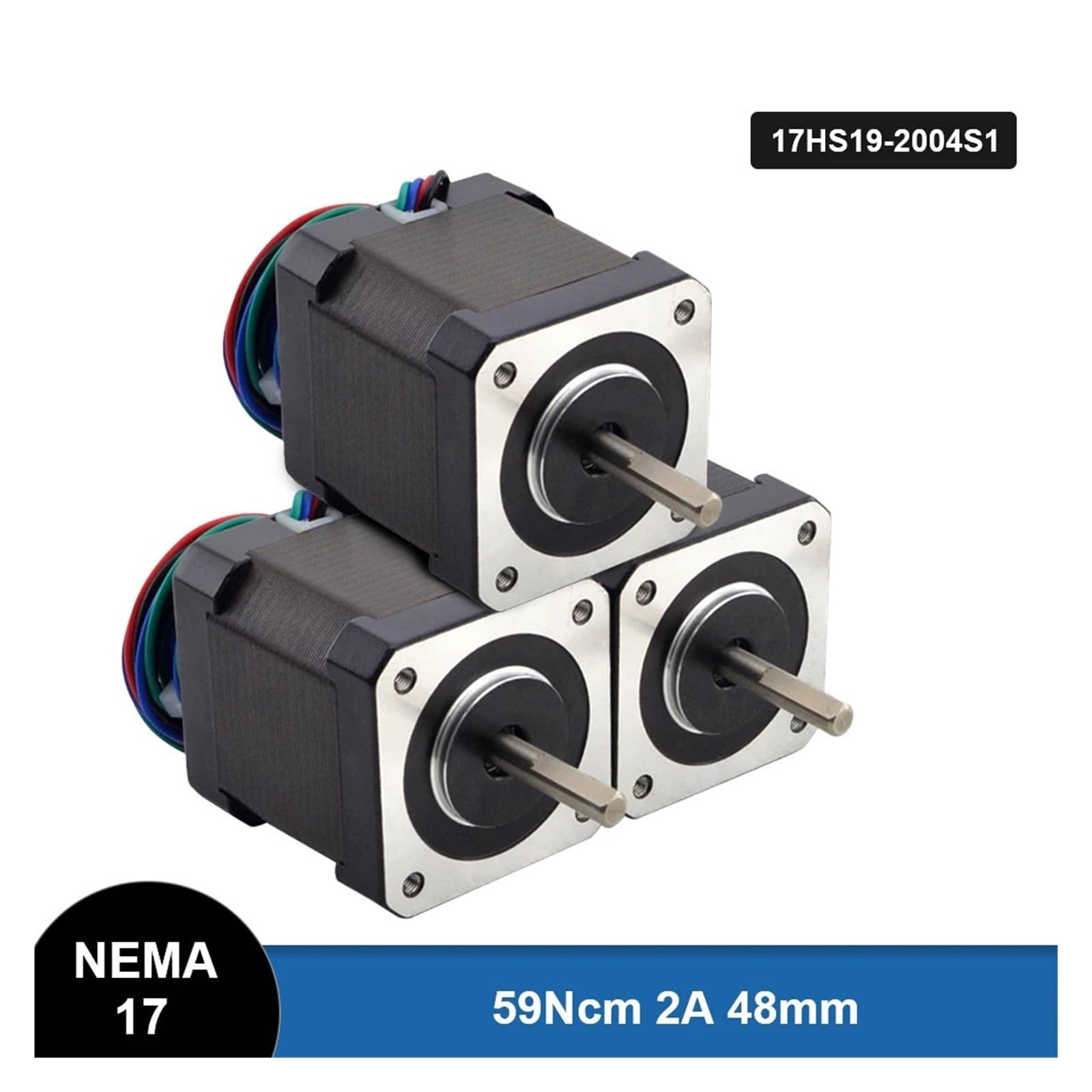 Schrittmotor Nema 17 17HS19-2004S1 2 Phasen 59Ncm 2A CNC 3D Drucker