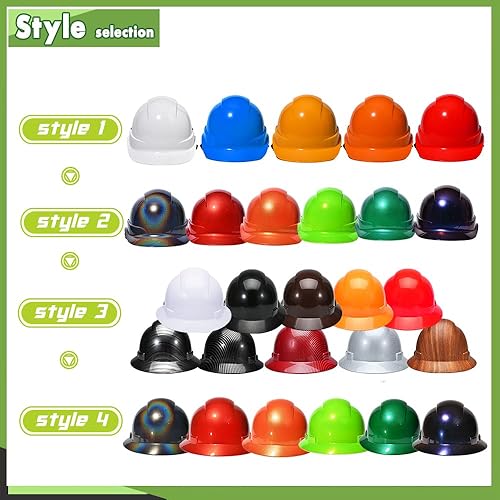 Miniatura 7 de Nsteky Casco de seguridad de trabajo de construcción personalizado 6 Pt. Ratchet Suspensión Casco duro con rejillas de ventilación