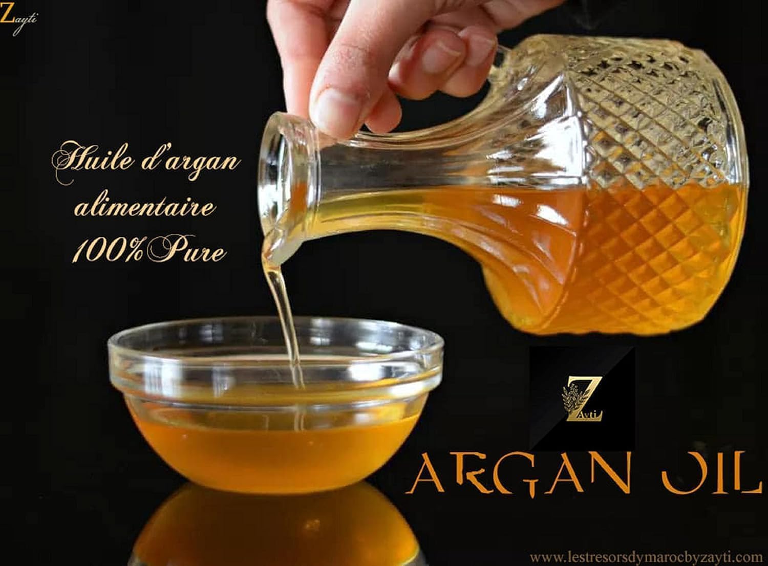 Aceite de Argán Alimentario de Marruecos 100 ml – 100% Puro – de Semillas de Argán Tostadas y Prensado en Frío – Aceite de Argán para Cocina, Ensaladas y Condimentos – Botella de 100 ml