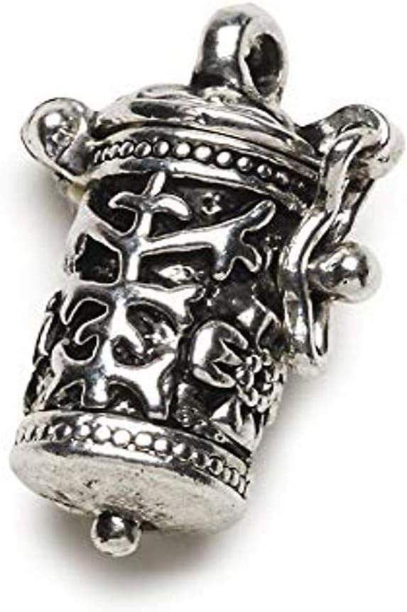 Jewelry Designer BG2023 Charm Prayer Box Time Capsule, Silver