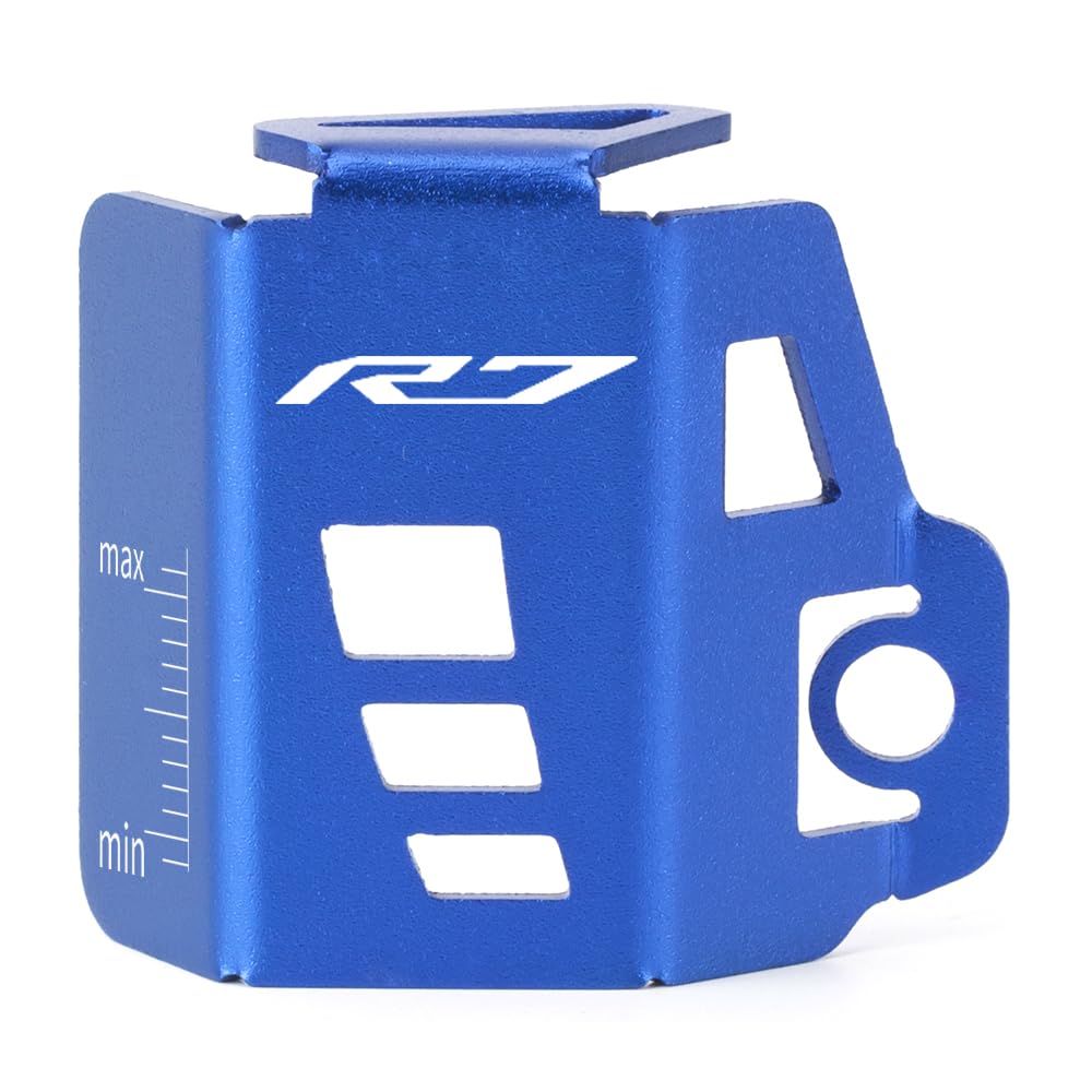 Modeer Kit d'accessoires de moto - Couvercle de protection pour réservoir de liquide de frein CNC pour YZF R7 (1999-2025) | Pièces de tuning yzf-r7 yzfr7 de qualité supérieure (bleu)