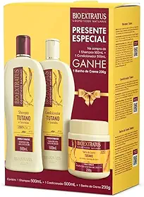 Kit Promocional Bio Extratus Tutano (Shampoo e Condicionador 500mL) + Presente Banho de Creme 230g