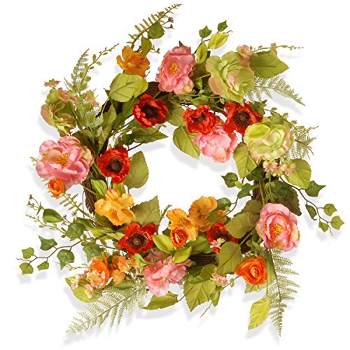 National tree company spring & summer wreath 22 inc…