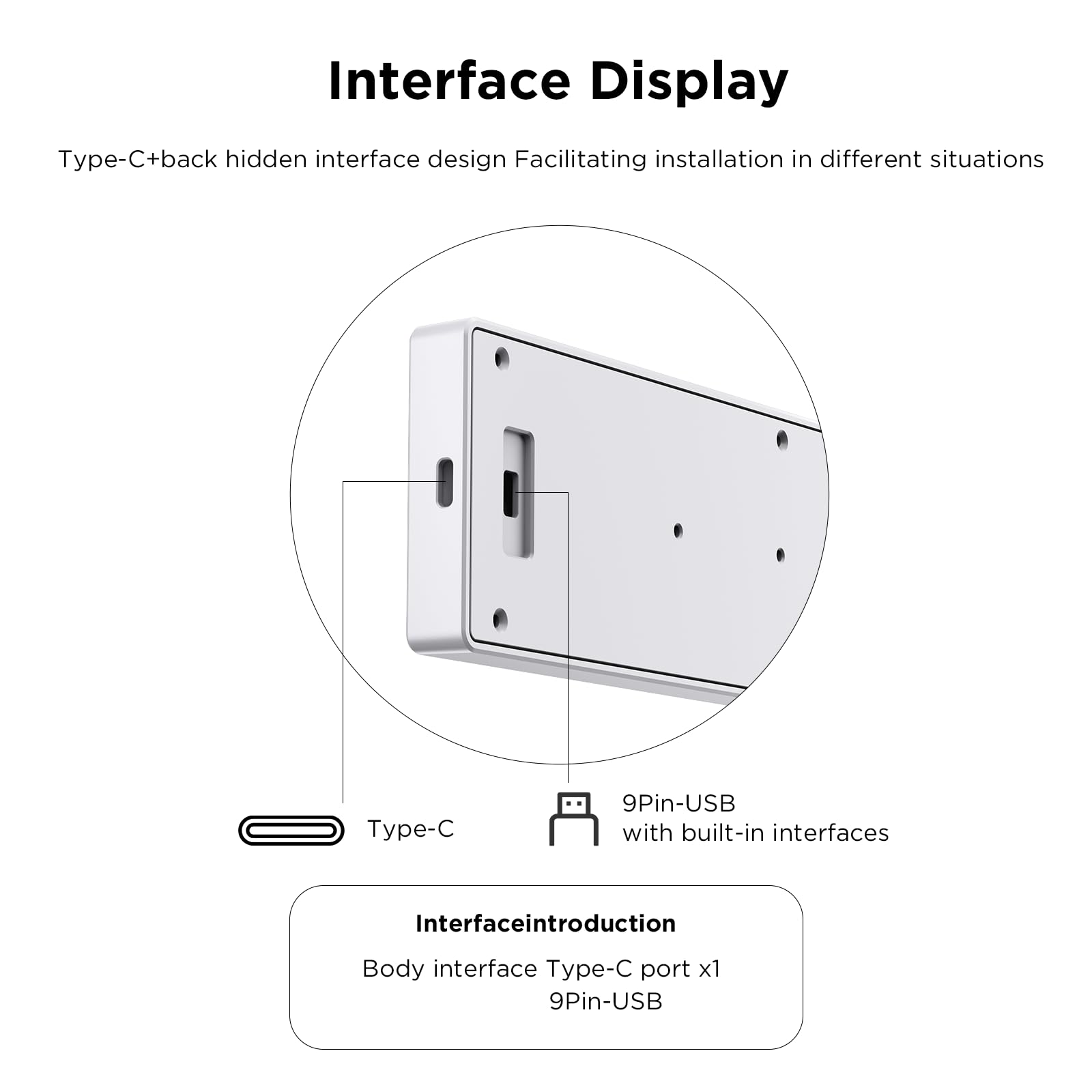 TZMRIT 9.16 Inch Universal LCD Screen Display for PC, Customizable ARGB Frame, Temperature Display Panel, Mini Monitor, with Preset & DIY Themes for Gaming PC Case/CPU Cooler (WH) — view 6