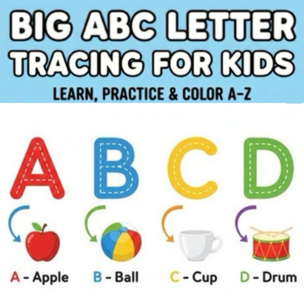 Big ABC Letter Tracing for Kids: Learn, Practice & Color A–Z (ABC Smart Learning Series)