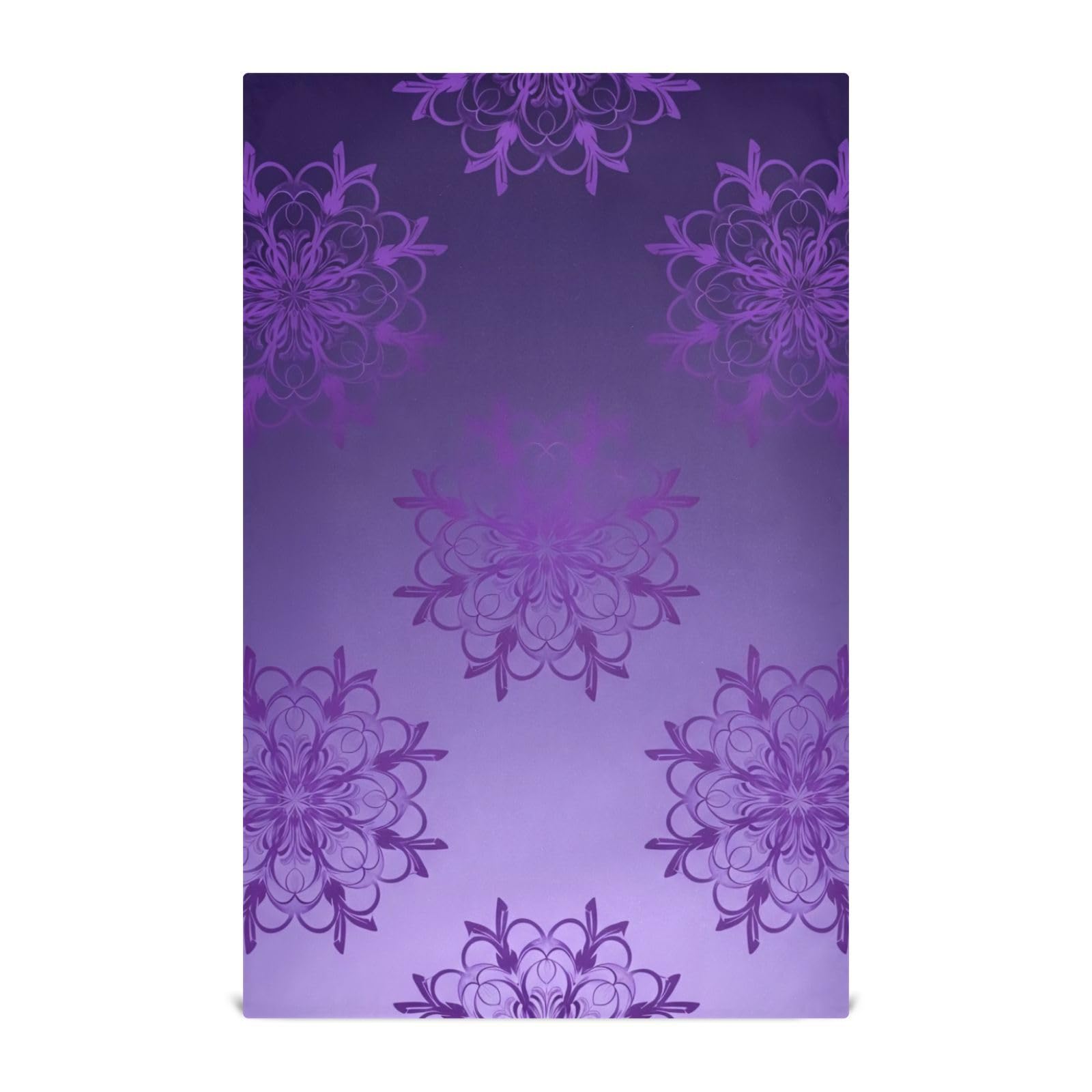 Torchons de cuisine mandala ODAWA lot de 6 essuie-mains absorbants violets