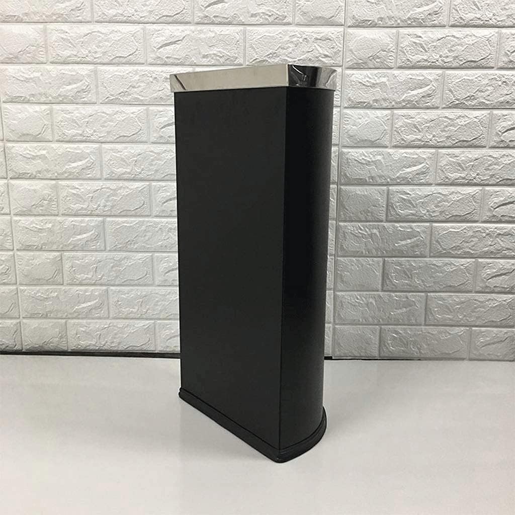 Waste Bins,Rrubbish Bin Outdoor Trash Can Stainless Steel Semi-Round Trash Can Extra-Wide Openitouchless Garbage Bin Stainless Steel Commercial Grade Trash Can Heavy Trash Can/Sier/a