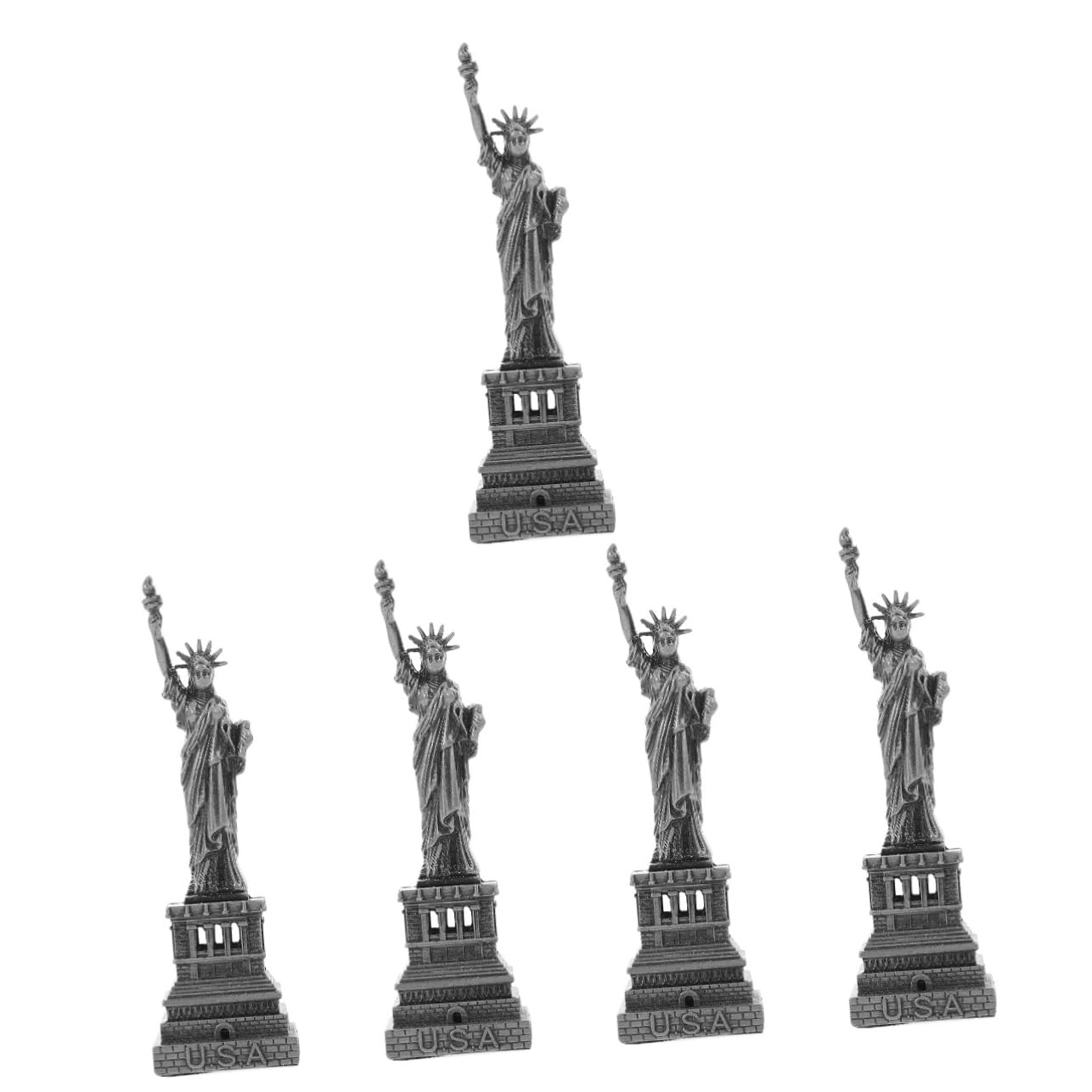 Alipis 5stücke Statue of Figurine Metall Als Souvenir Für Schreibtisch Und Detailreiche Dekoration Leicht Und Tragbar Für Touristen Und Sammler
