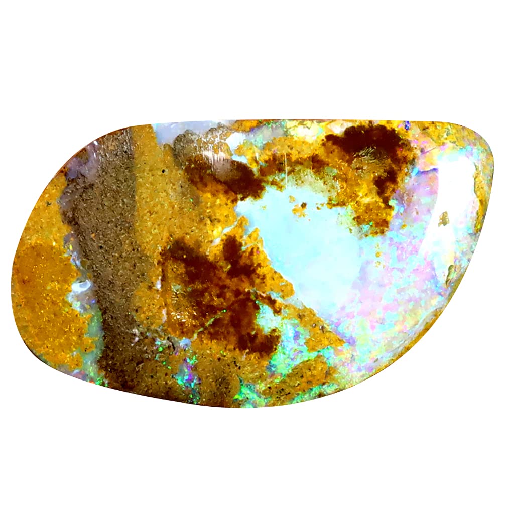 Opale de Koroit naturelle australienne multicolore de 21x12 mm - 4