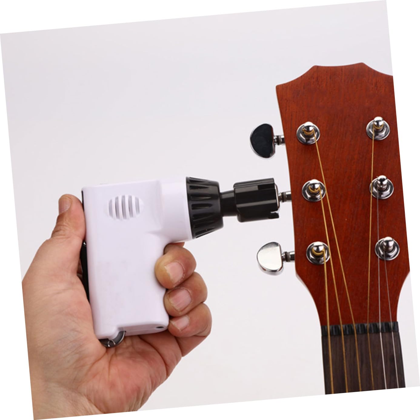 Abaodam Enrollador de Cuerdas para Guitarra Eléctrica, white Abs