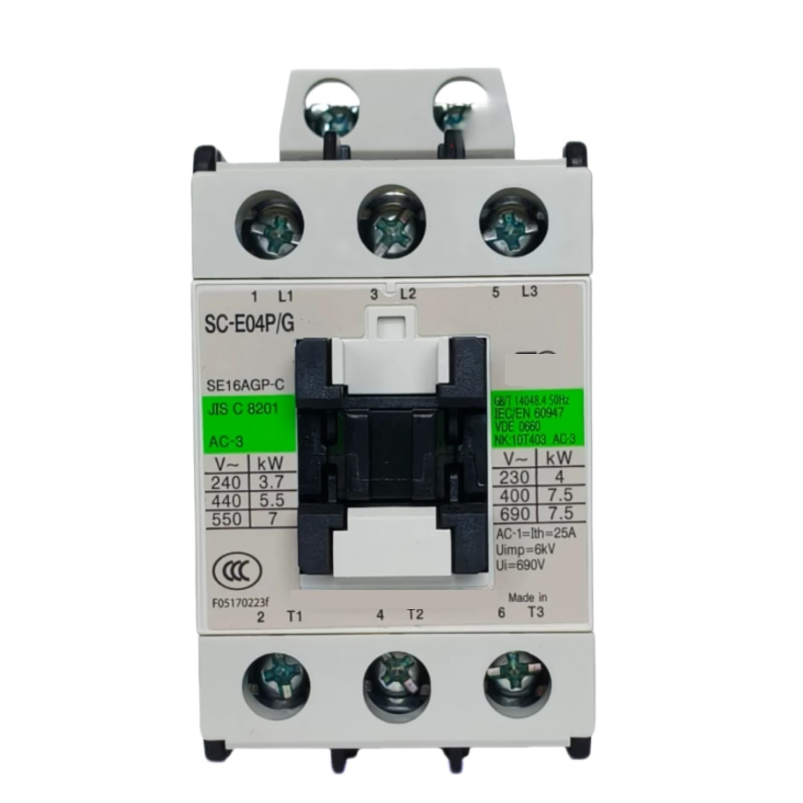 HKEJSJWA Contactors SC-E04P/G, DC24V DC48V DC110V DC220V Electromagnetic Contactor(DC110V)