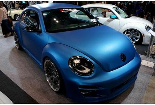 Miniatura 6 de 3M 2080 - Película de vinilo para coche, color azul mate metálico, M227, (muestra de 3 x 5 pulgadas)