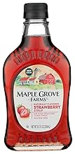 Maple Grove Farms Strawberry Syrup, 8.5 Ounce -- 6 per case. by Maple Grove Farms