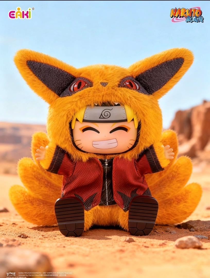 ABYSTYLE Naruto Shippuden Miniso Cute Beasts Eaki Blind Box Collectible Plush Official Anime Mystery Plush Toy Soft & Cuddly Mini Plush for Fans and Collectors