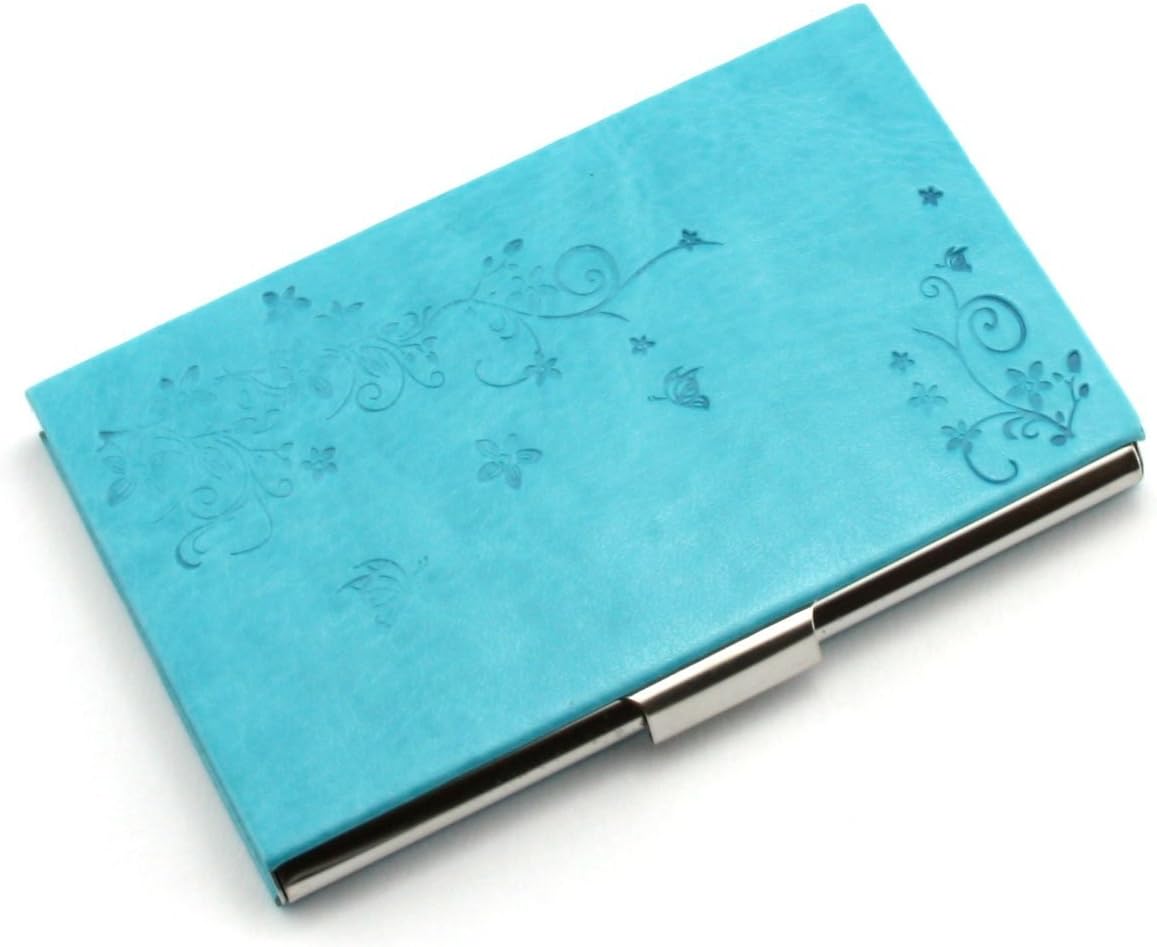 Partstock(TM) Flower Pattern PU Leather & Stainless Steel