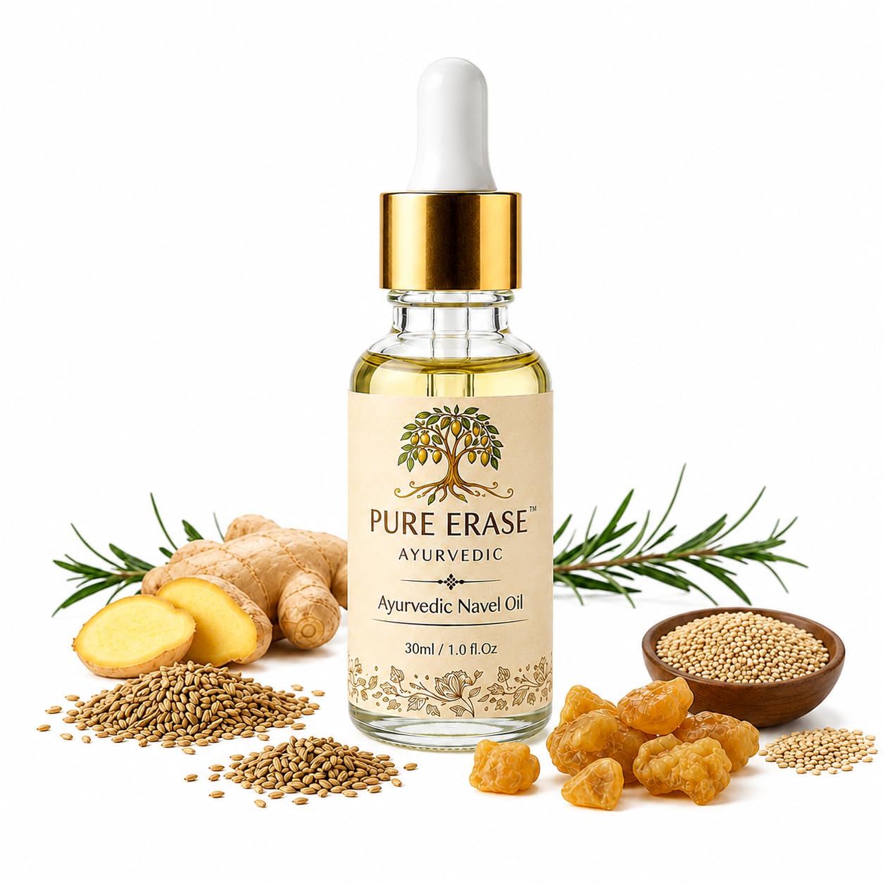Nabhi Oil For Digestion & Detox | Belly Button Oil with Ayurvedic Formula For Weight Loss & GLP-1 | Gut Health Support, Bloating Relief Wellness | Nadi Navel Therapy | 30ml-image-34