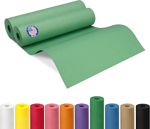 Vista 167 de Rollo de papel kraft marrón de 24 x 2160 pulgadas (180 pies), paquete de 4 – Papel de embalaje marrón hecho en Estados Unidos de 30 libras de grosor