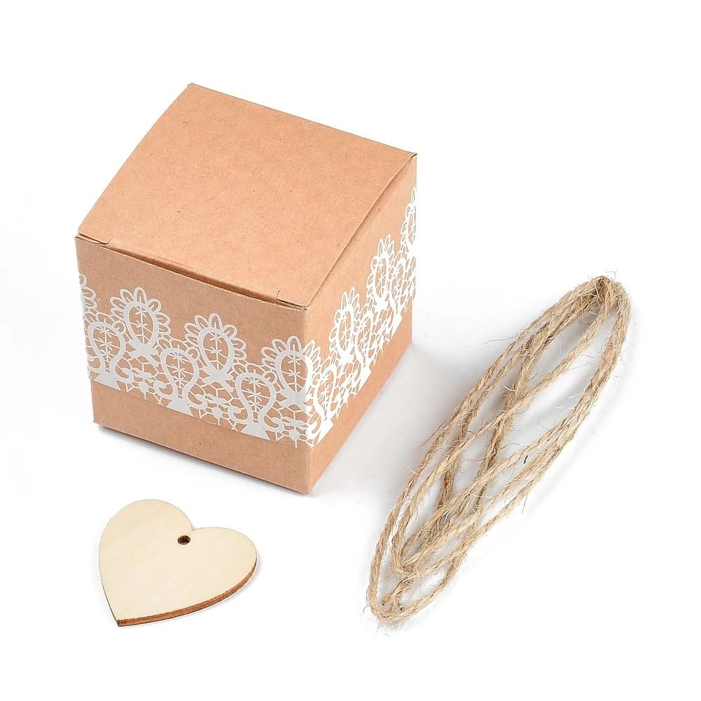 Geschenktüten aus Kraftpapier Kraft-Geschenkboxen, 20/50/100 Stück, personalisierbar, kreativ, Kraftpapier, Süßigkeiten-Geschenkbox, Hochzeit, Geburtstag, Party, Weihnachten, Lieferungen, Süßigkeitent