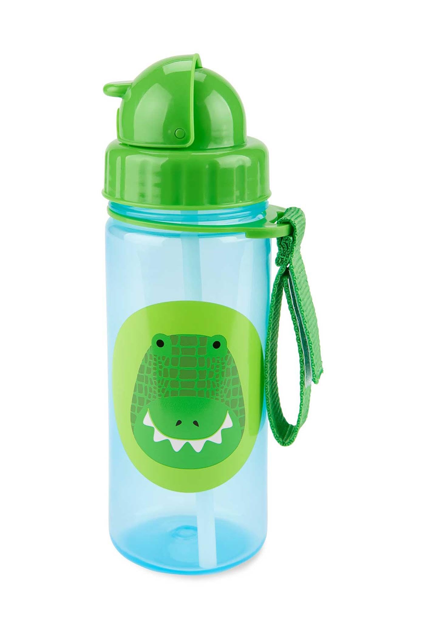 Skip HopZoo Straw Bottle 13 oz. - Crocodile