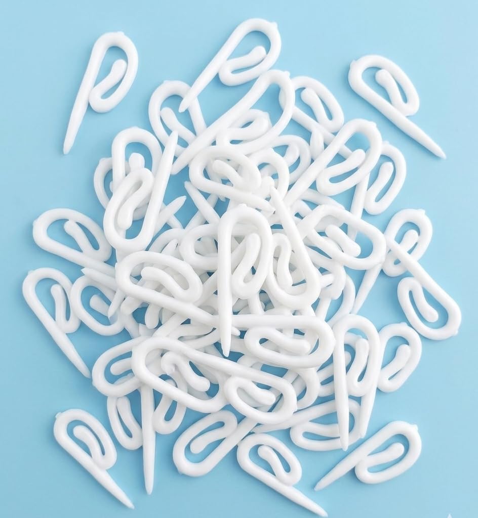 100 Pcs White Nylon Plastic Curtain Hook for M-Track - Durable Plastic Fish Hooks for Smooth Sliding Curtain Track Systems, Heavy-Duty Rust-Free Curtain Hook for Home & Office (Jumbo Silent)-image-21