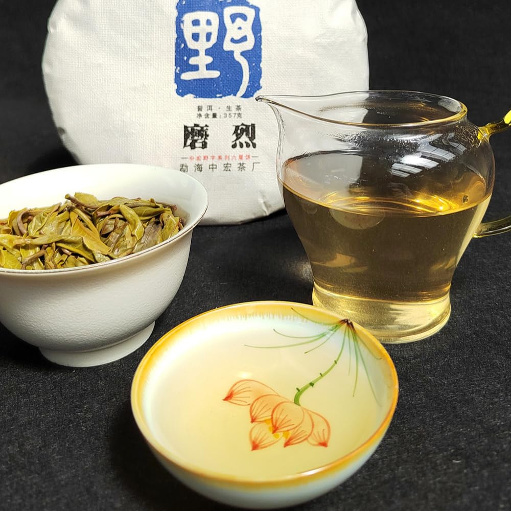 Puerh Rohtee-Kuchen, Yunnan Alter Baumtee 357g Lincang Mengku Schatz Des Pu'er Tees