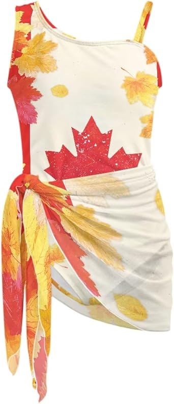 HUIACONG One Piece Girls Swimsuit Quick Dry Girls Halter Bathing Suit Adjustable Straps Size 7-18