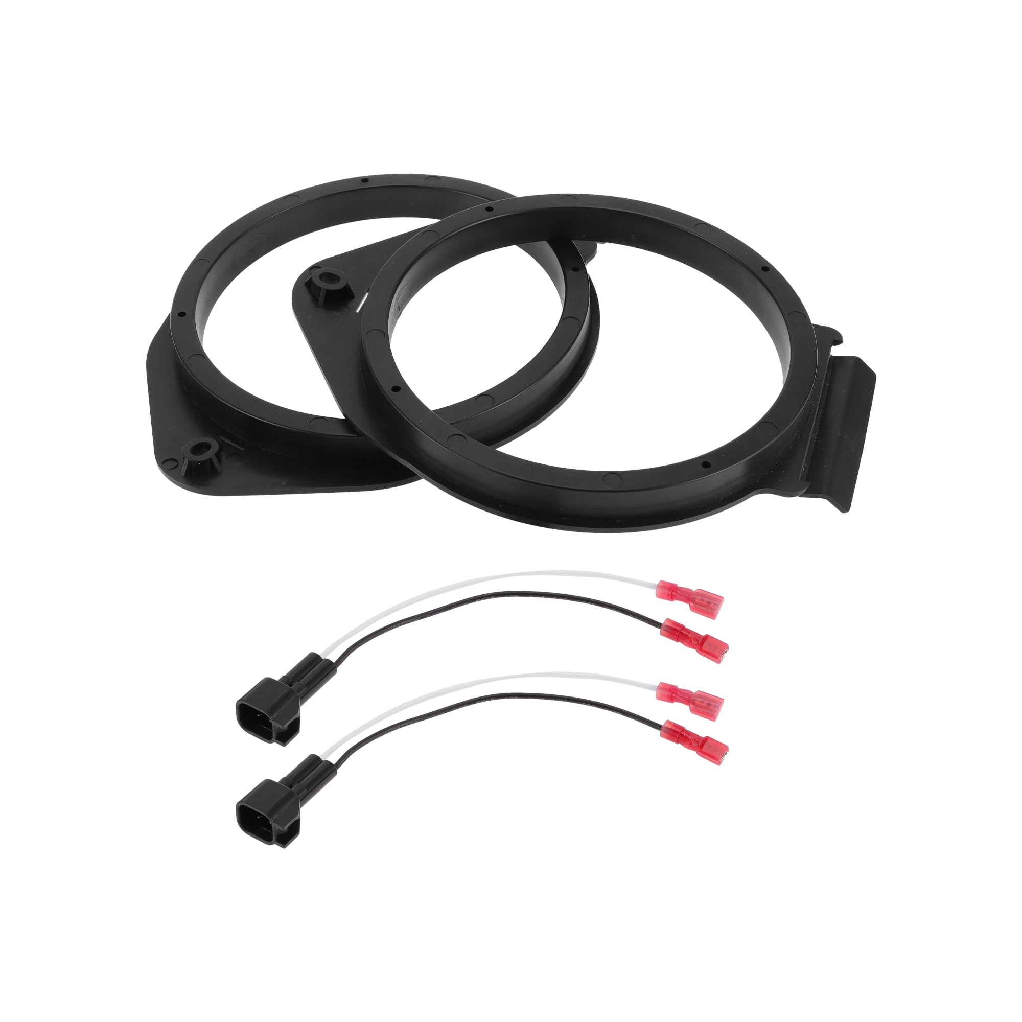 HEROFFIX 2 Set Audio Coaxial Speaker Speaker Spacer Ring Tweeter Speaker Spacer Adaptor for Chevrolet Colorado 2015-2020 Rear Speaker Subwoofer Mounting Spacer Bracket Ring Black ABS