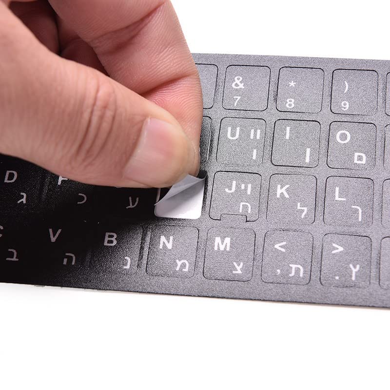 Stickers para teclado de laptop en negro y blanco miniatura 2