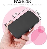 Vista 3 de Juego de manicura 8 en 1, cortaúñas RedFlow, cortaúñas de uñas de manos y pies, herramientas de manicura, herramientas de pedicura, adecuado