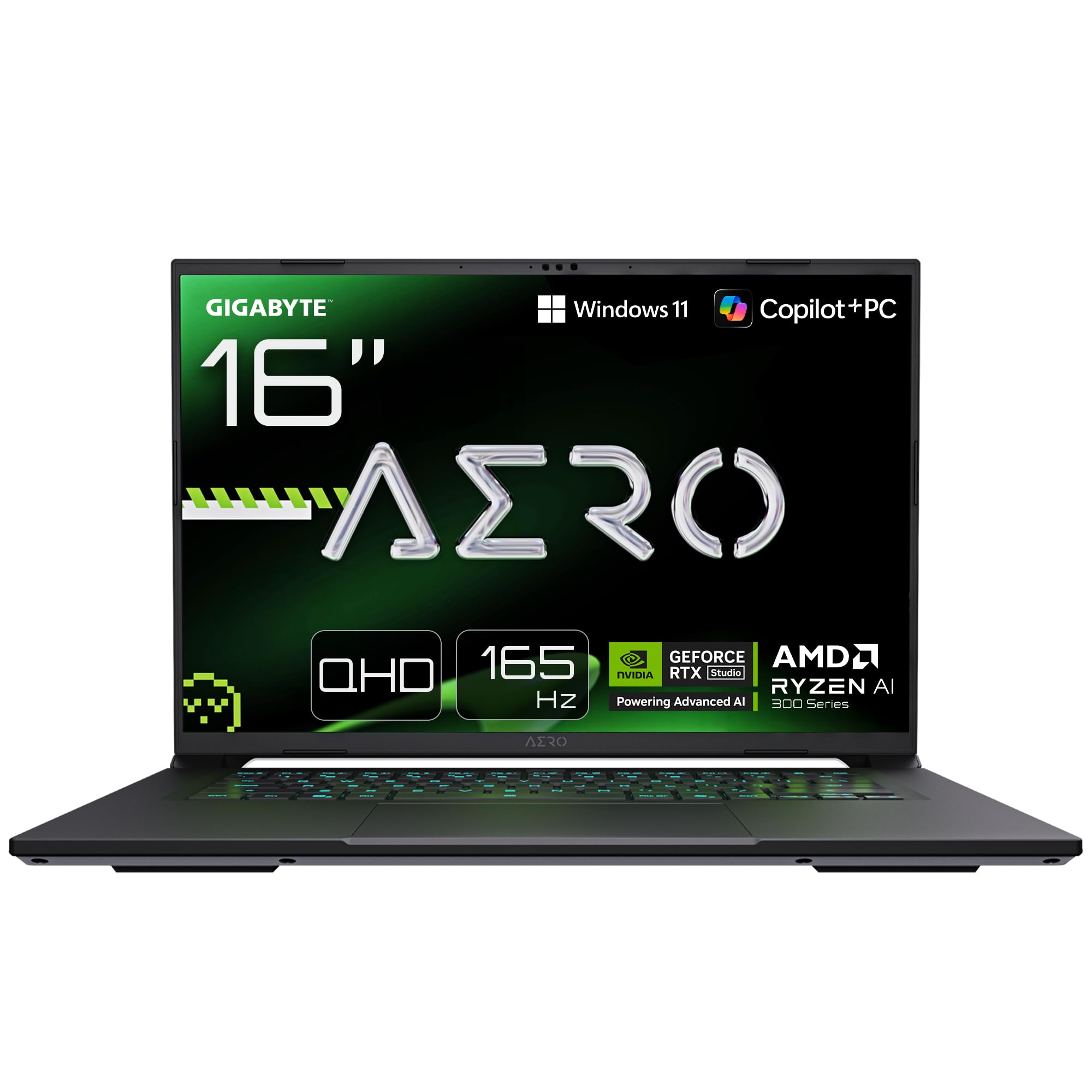 Gigabyte Aero X16 16" Wqxga Ryzen Ai Rtx 5070 Gaming Laptop Size 9 Aero X16 2Wha3ukc65dp
