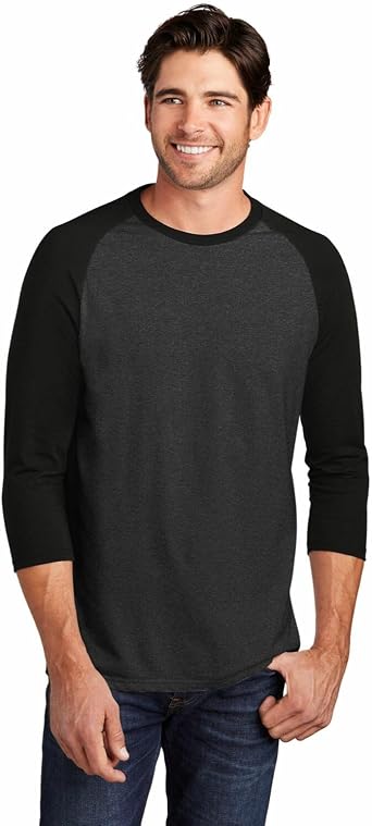 Joes USA Mens Raglan Baseball T-Shirt. 3/4 Sleeve Baseball Tees. Sizes XS-4XL