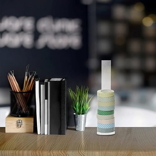 Miniatura 4 de 2 juegos de estantes de exhibición washi cinta adhesiva soportes de exhibición oficina hogar papelería organización