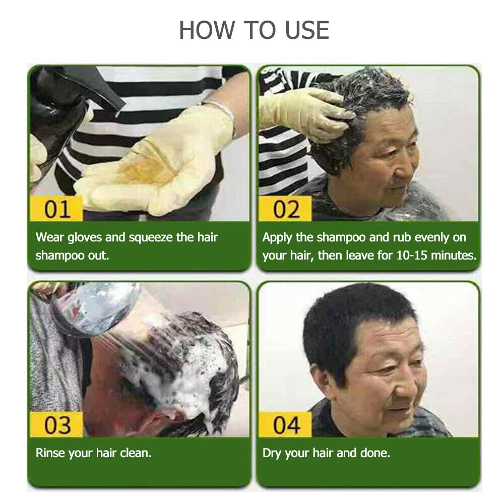 Buy Mokeru Ginger Herbal Instant Black Hair Dye Shampoo For White Hair