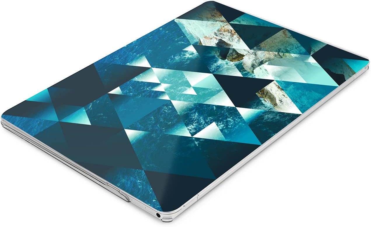 Hard Case Compatible for MacBook Pro 16 14 M3 M2 2023 M1 Pro 13 2022 Air 13 2021 Retina 2020 Mac 11 12 Triangle Ocean Glam Print Geometric Water Abstract Laptop Cover Blue Protective Design