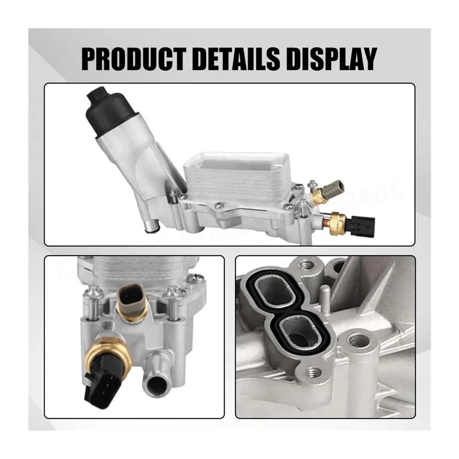 Chłodnica oleju samochodowego Pasuje do Jeep Grand Cherokee pasuje Dodge Charger 926-959 68105583AF aluminiowa obudowa filtra oleju silnikowego chłodnica Płyta chłodząca(Style 2)