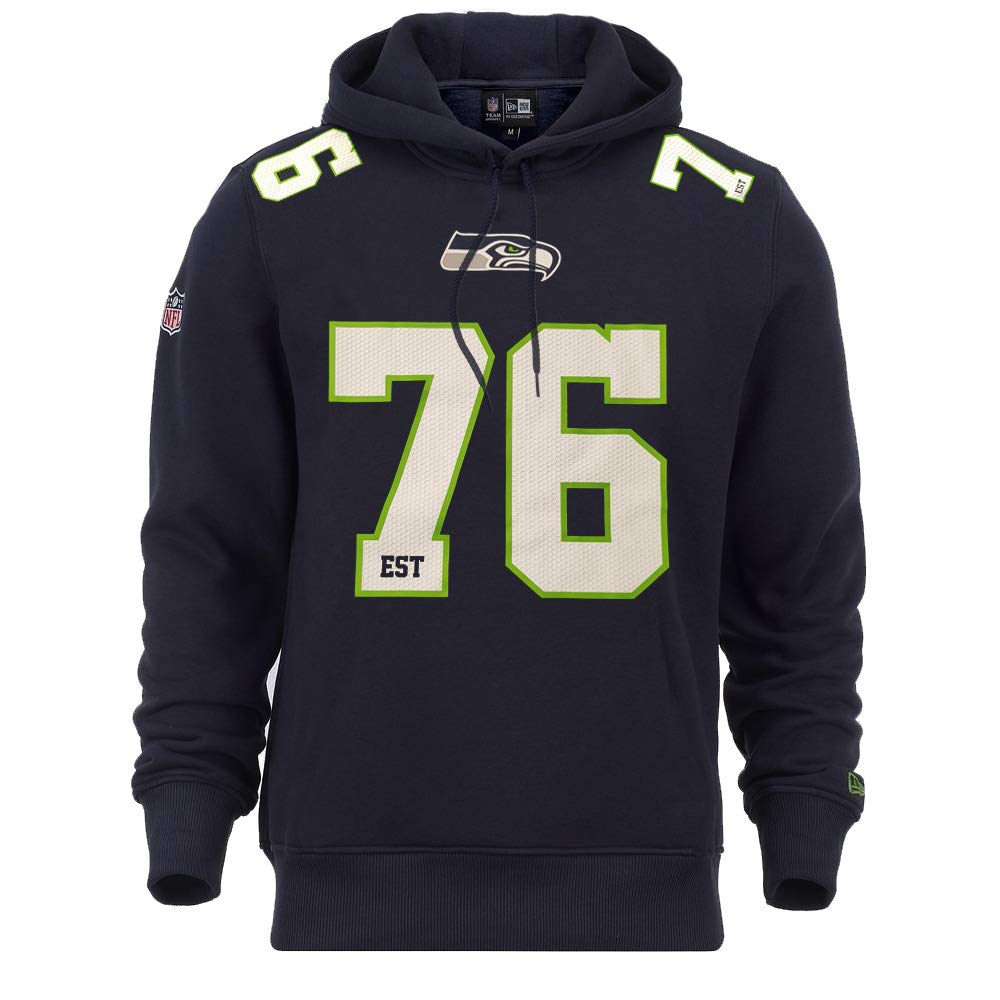 New Era Seattle Seahawks NFL Established Number Navy Hoody