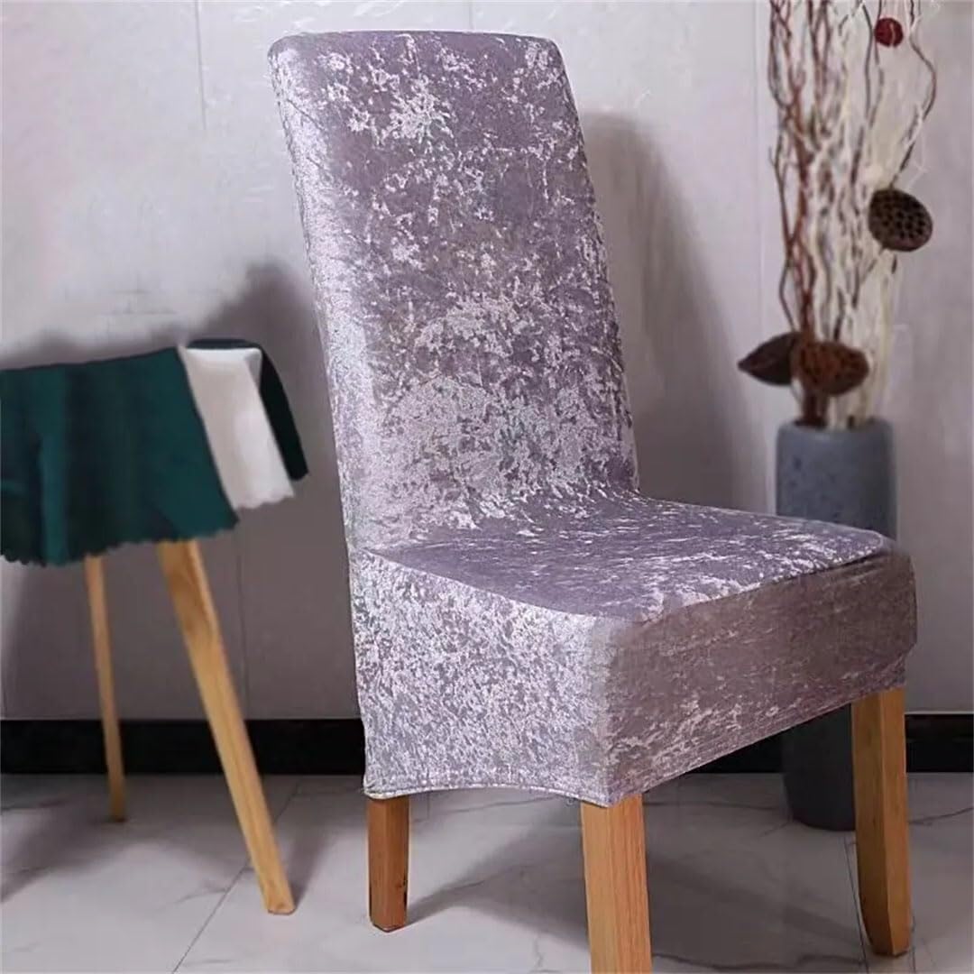 PBTMCD Stretch Spandex Dining Chair Covers Set, Universal Slipcovers For Kitchen Hotel Banquet, Washable Seat Protector(#11,6pcs)
