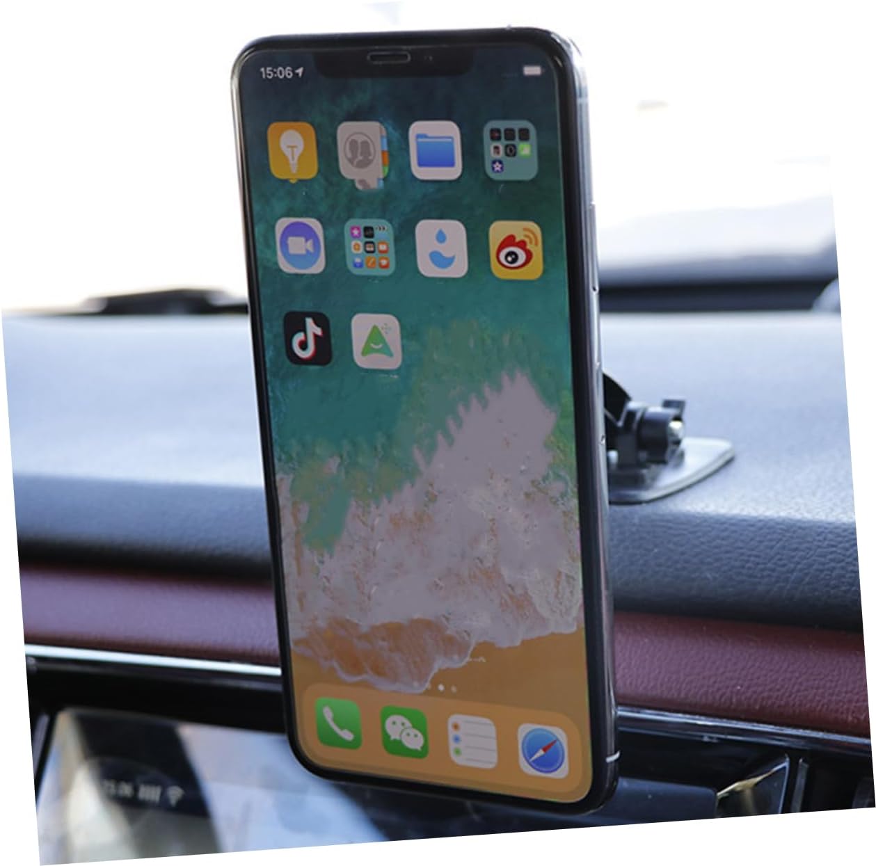 Rotating Dashboard Phone Holder Non-Magnetic Suction Bracket for Car Fit for Smartphones GPS and Recorders Durable Easy to Install Reusable image 2