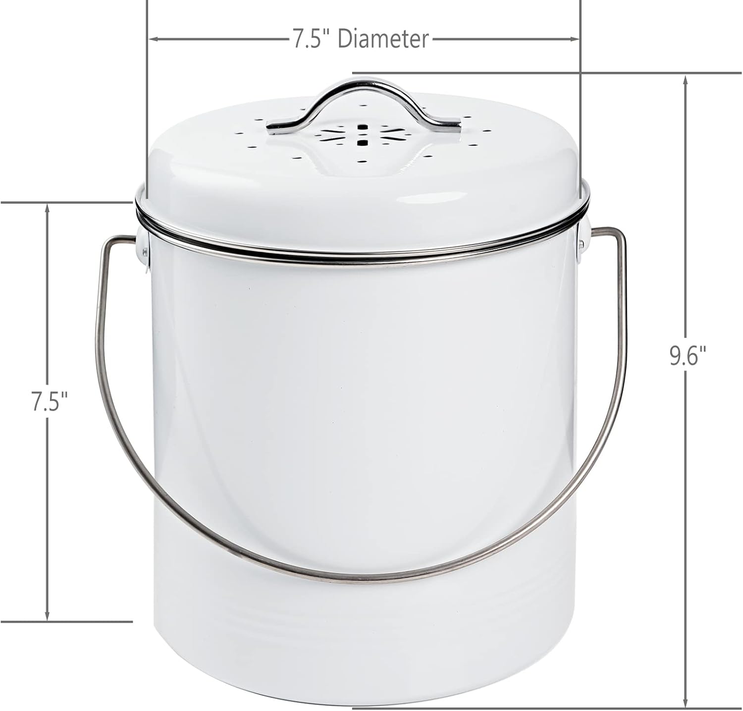 Contenedor de compostaje interior para cocina cubo de compostaje de ...