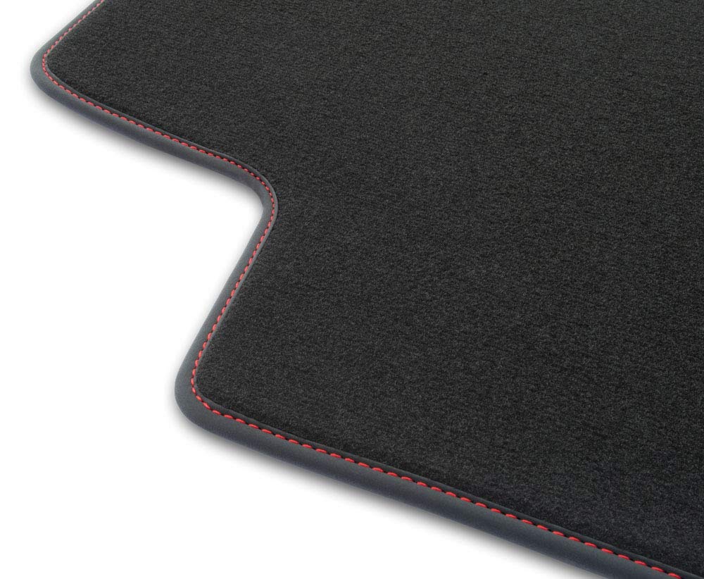 AU54-1 1ud Alfombrilla Velour Premium Mate Rojo-Azul Para Audi R8 2015-2024 Alfo
