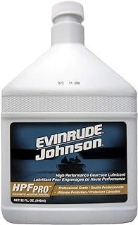Evinrude Johnson/OMC New OEM HPF PRO Gearcase Lubricant 32oz. Qty 2, 0778755