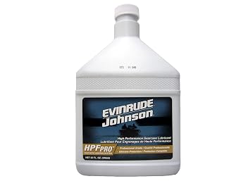 شركة جونسون / إيفينرود / OMC / BRP Store. E-Tec HPF Pro Gearcase Lube 32oz. للوحات الخارجية والمحركات المصنعة للمعدات الأصلية. عبوة من 2 