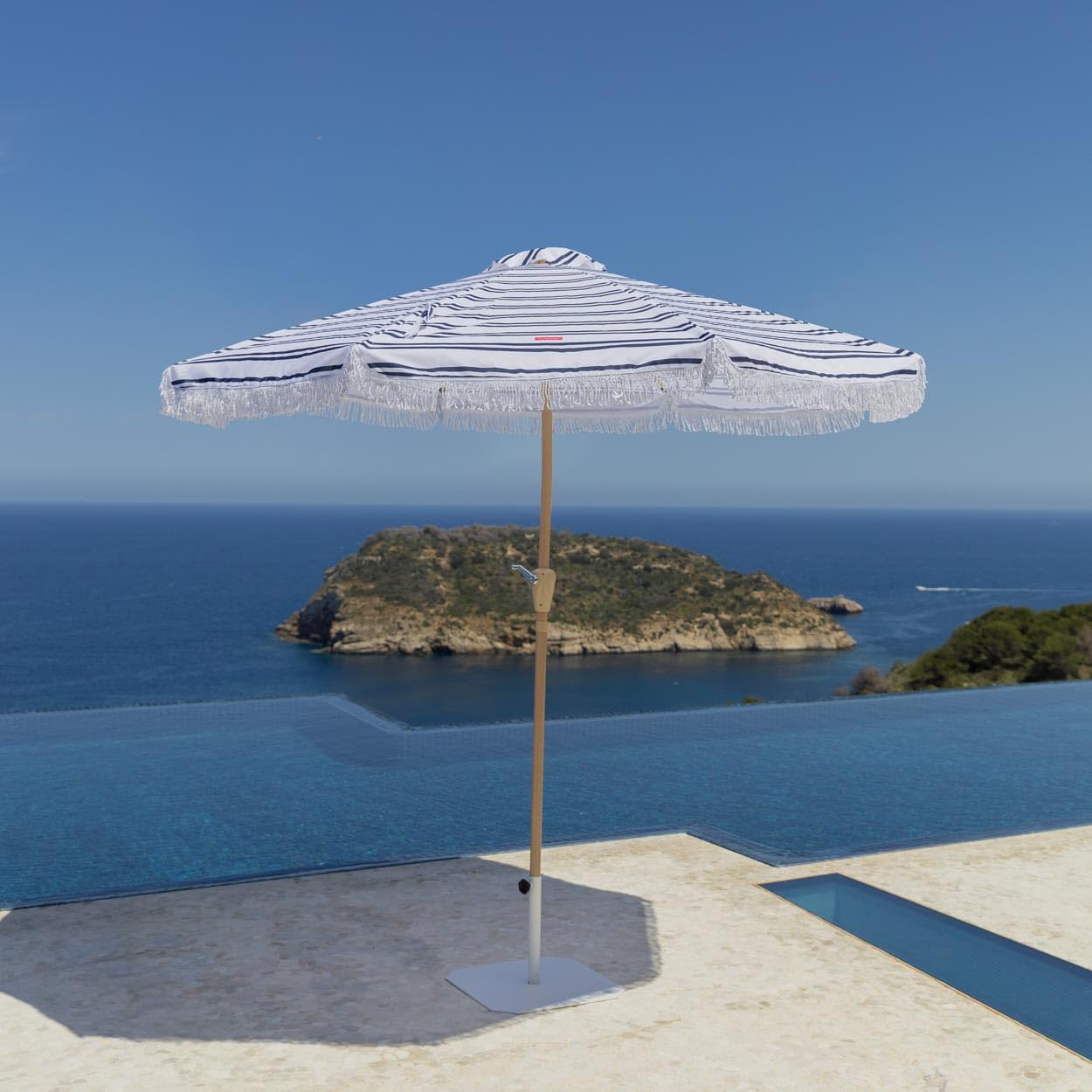 Flamingueo Sombrilla Jardín, Terraza Exterior, Protección UPF 50+, Altura y Orientación Regulable, Funda de Transporte, Poliéster, 270 x 235 cm